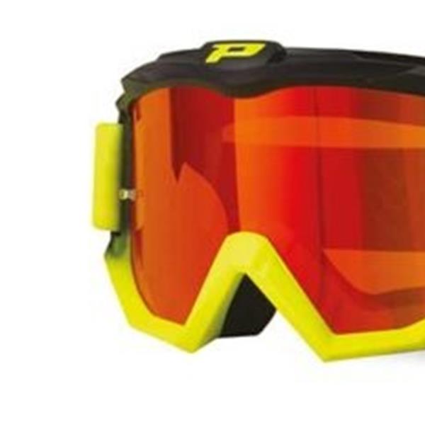 MASCHERA PROGRIP 3201 COL. GIALLO LENTE ROSSA