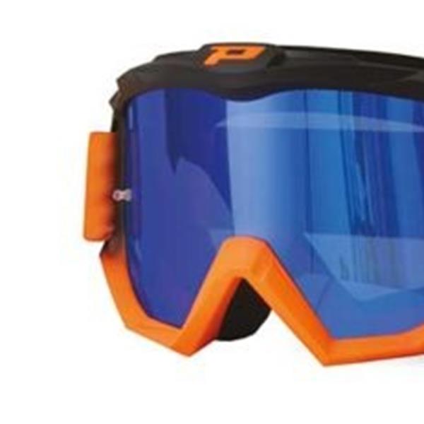 MASCHERA PROGRIP 3201 COL. ARANCIO LENTE BLU