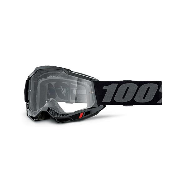 MASCHERA 100% ACCURI 2 OTG BLACK LENTE TRASPARENTE