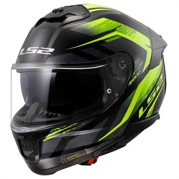 CASCO LS2 FF808 STREAM II FURY BLACK-YELLOW