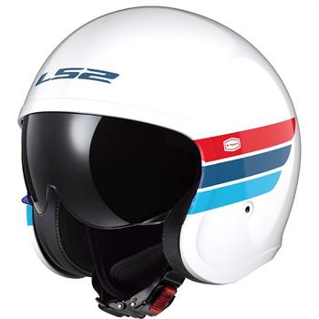 CASCO LS2 OF599 SPITFIRE II RETRO WHITE BLUE