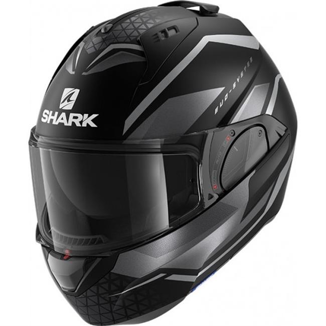 CASCO MODULARE SHARK EVO ES YARI NERO ANTRACITE - 3