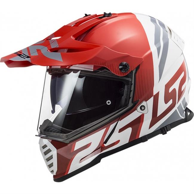 CASCO LS2 MX436 PIONEER EVO EVOLVE RED WHITE - 1