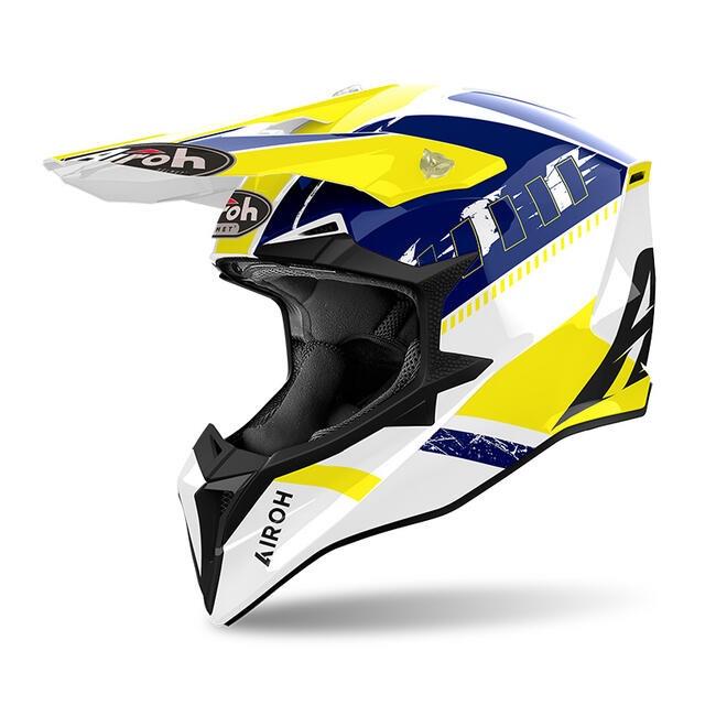 CASCO AIROH WRAAAP FEEL YELLOW/BLUE GLOSS - 2