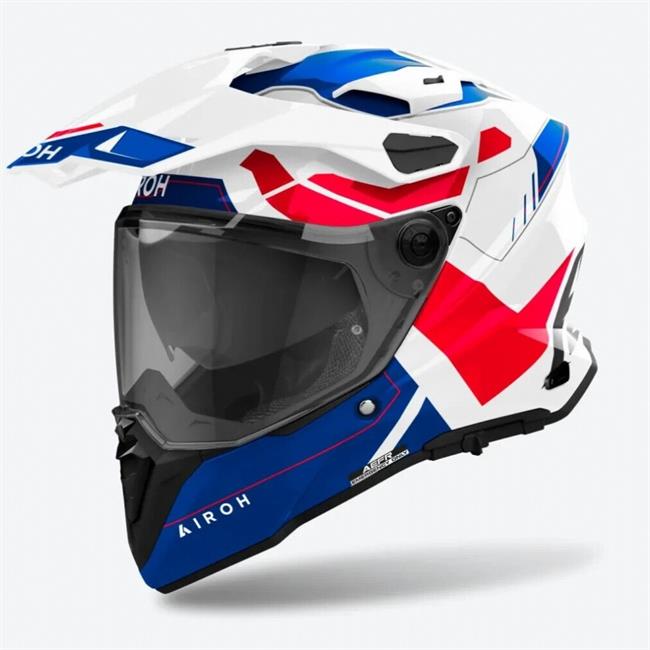 CASCO AIROH COMMANDER 2 REVEAL BLUE/RED GLOSS - 2