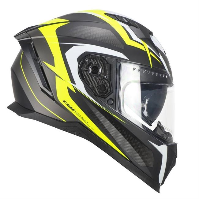 CASCO CGM BLAST SPORT NERO/GIALLO FLUO OPACO - 1