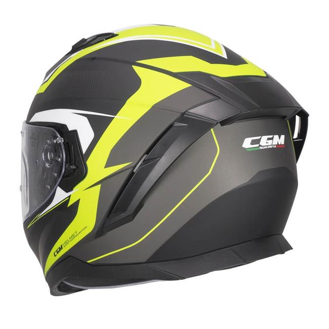 CASCO CGM BLAST SPORT NERO/GIALLO FLUO OPACO - 2