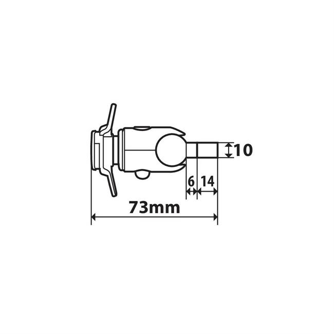 SCREW SUPPORTO CON ATTACCO PER VITI E RISER M6 - 6