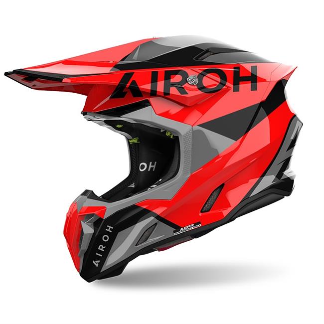 CASCO AIROH TWIST 3 KING RED GLOSS - 2