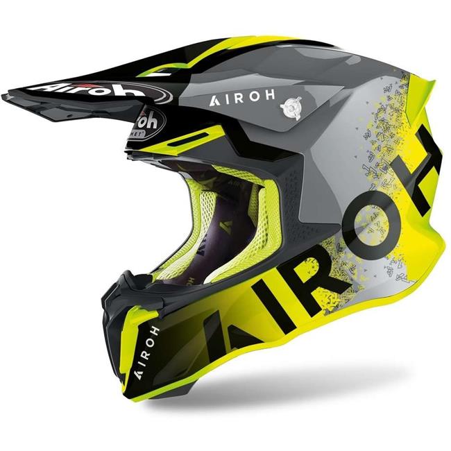 CASCO AIROH TWIST 2.0 BIT YELLOW GLOSS - 1