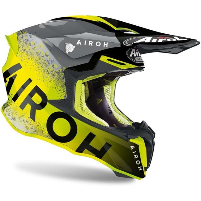 CASCO AIROH TWIST 2.0 BIT YELLOW GLOSS - 2